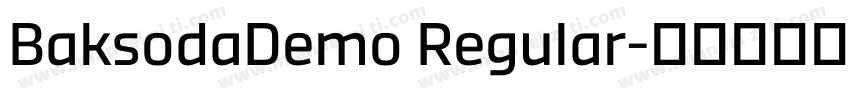 BaksodaDemo Regular字体转换